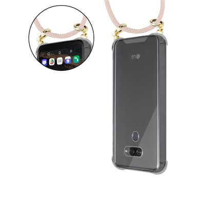 LG K50 Deksel med Halskjede (rosa)