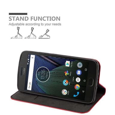 Motorola MOTO G5S PLUS lommebokdeksel case (rød)