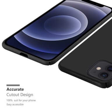 iPhone 12 / 12 PRO Hardt Deksel Case (svart)