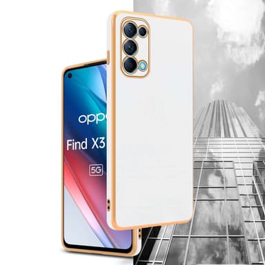 Oppo FIND X3 LITE silikondeksel case (Hvit)