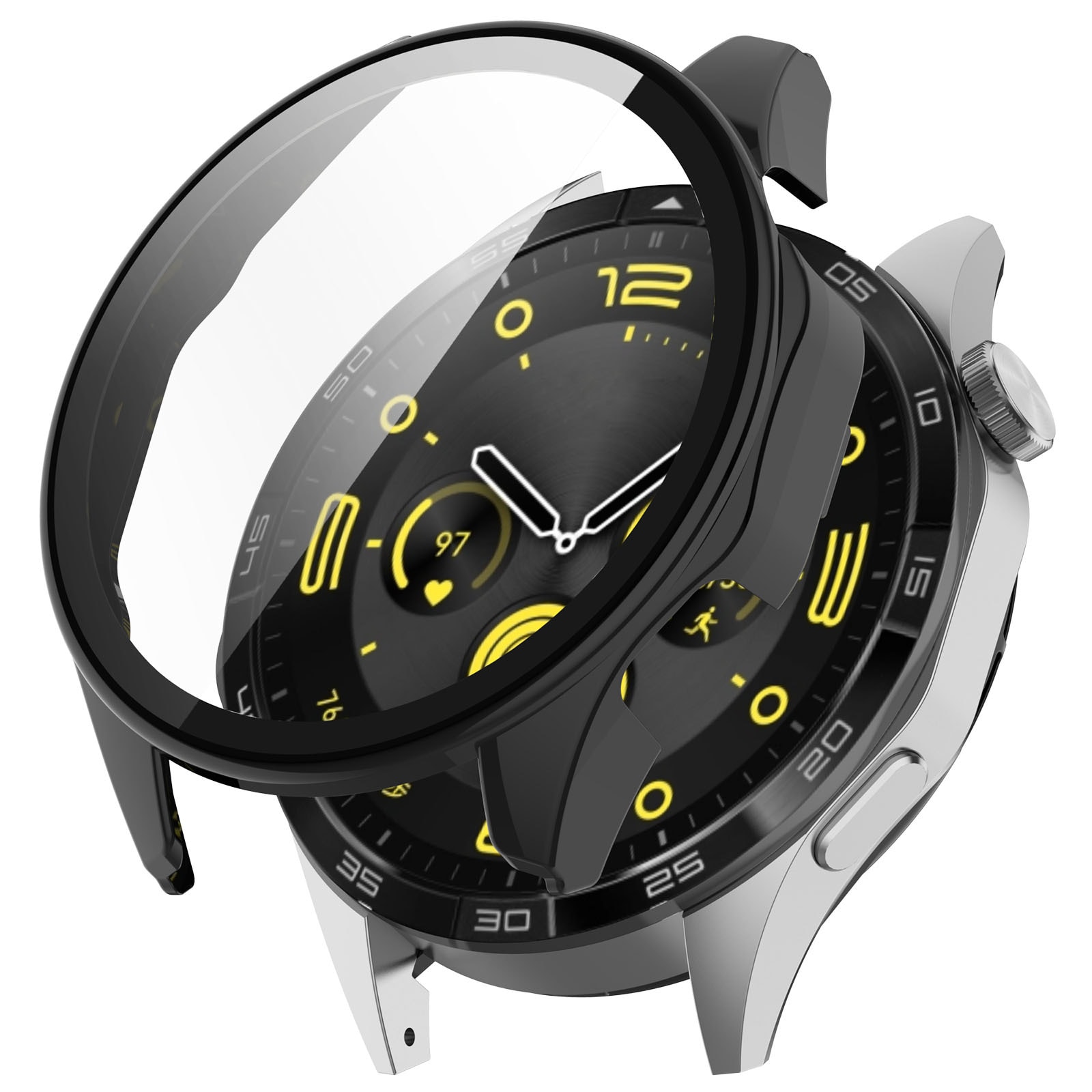 Smart klokkedeksel med skjermbeskytter for Huawei Watch GT 4 Sort 46mm 1