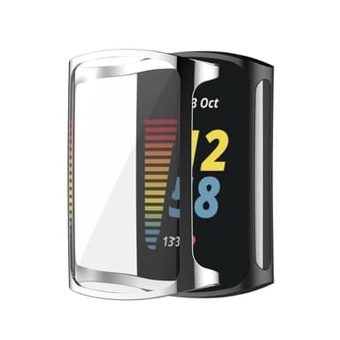 INF Beskyttelsesveske for Fitbit Charge 5/6 skjermbeskytter Sølv