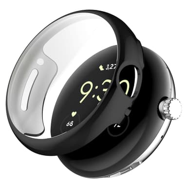 INF Deksel med skjermbeskytter for Google Pixel Watch 1/2 Sort