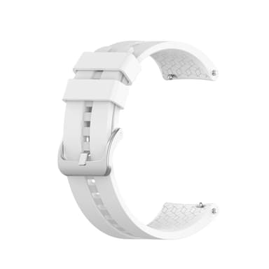 22 mm silikon klokkerem for for Huawei Watch GT 2 46 mm, Samsung/Huami Hvit