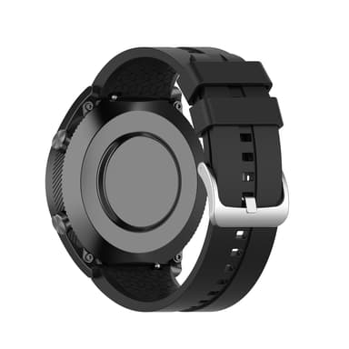 22 mm silikon klokkerem for for Huawei Watch GT 2 46 mm, Samsung/Huami Sort