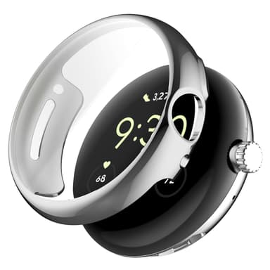 INF Deksel med skjermbeskytter for Google Pixel Watch 1/2 Sølv
