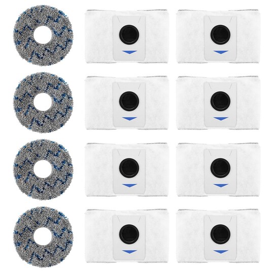 Støvposer mopp pads for Ecovacs X1, X1S Pro, T10, T10S Pro, T20 Pro, T20 Max