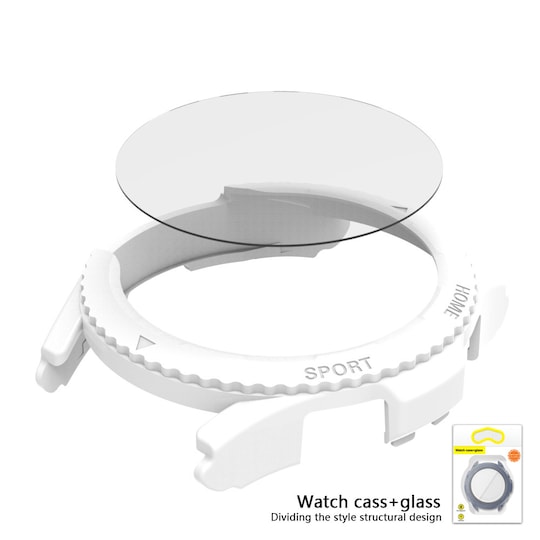 Veske og skjermbeskytter til Samsung Galaxy Watch 4 Classic 42mm Hvit