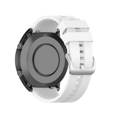 22 mm silikon klokkerem for for Huawei Watch GT 2 46 mm, Samsung/Huami Hvit