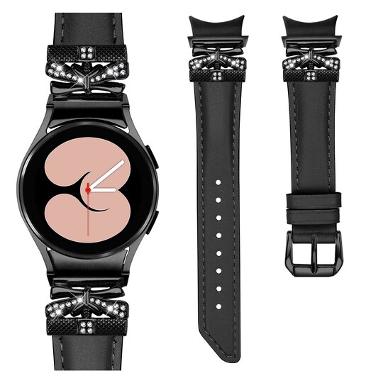 Bling Rhinestone Leather Watch Band for Samsung Galaxy Watch 4/5/6 Series Sort