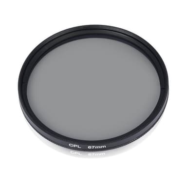 9-paks kamerafiltersett med UV CPL FLD-filter Sort 49mm