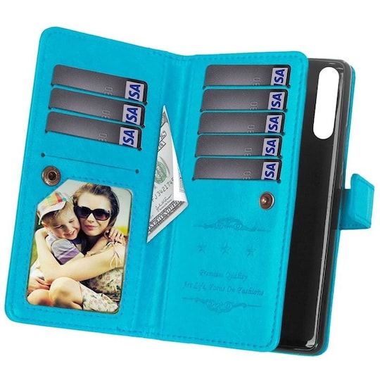 DoubleFlip Flexi 9-kort Sony Xperia 10 II  - Lyse blå
