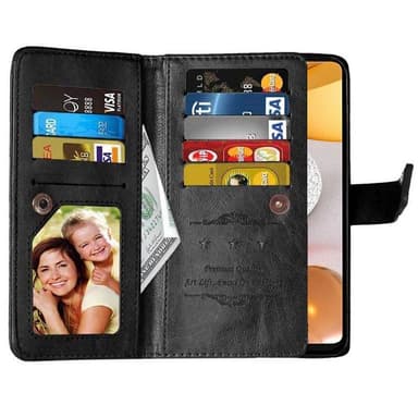 DoubleFlip Flexi 9-kort Samsung Galaxy A42 5G  - Svart