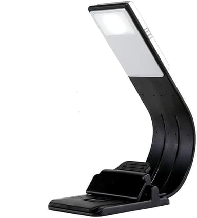 LED boklampe 3 lysinnstillinger Svart