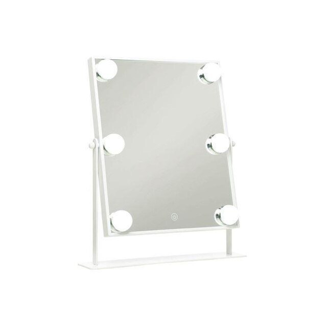 UNIQ Hollywood Makeup Speil med lys og berøring funksjon - Hvit