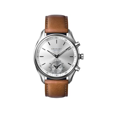 Kronaby Hybrid Smartklokke Sekel 43mm Stål Hvit skive