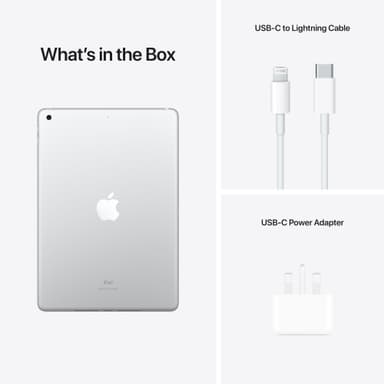 iPad 10,2" (2021) 256 GB WiFi (sølv)