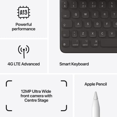 iPad 10,2" (2021) 64 GB 4G LTE (stellargrå)