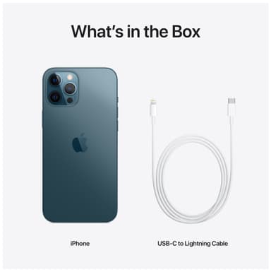 iPhone 12 Pro Max - 5G smarttelefon 128 GB (stillehavsblå)