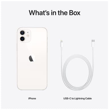 iPhone 12 - 5G smarttelefon 128 GB (hvit)