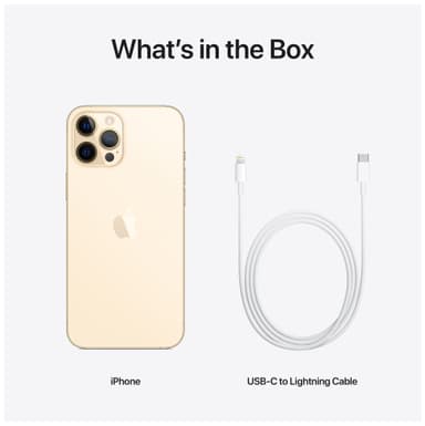 iPhone 12 Pro Max - 5G smarttelefon 128 GB (gull)