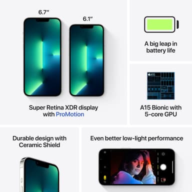 iPhone 13 Pro – 5G smarttelefon 128GB Sølv