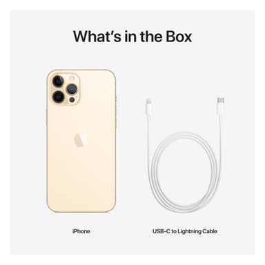 iPhone 12 Pro Max - 5G smarttelefon 256 GB (gull)