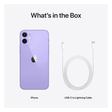 iPhone 12 mini - 5G smarttelefon 128 GB (lilla)