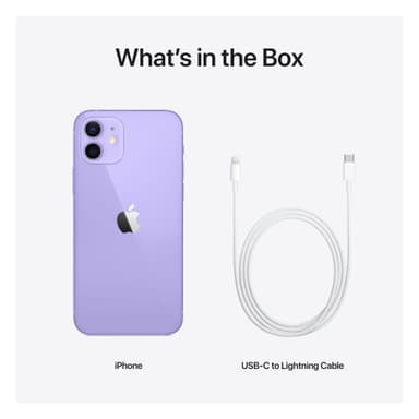iPhone 12 - 5G smarttelefon 64 GB (lilla)