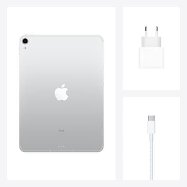 iPad Air (2020) 256 GB, LTE mobildata (sølv)