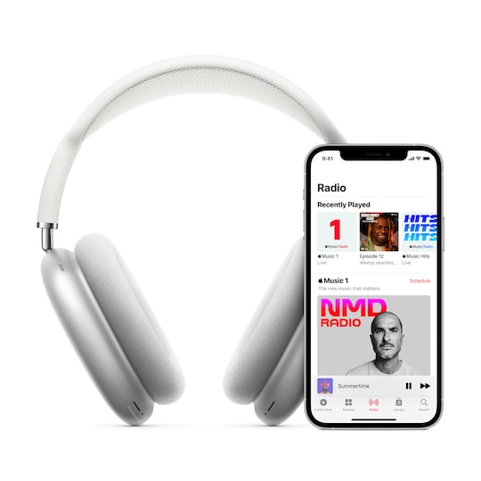 Apple AirPods Max trådløse around-ear hodetelefoner (stellargrå)