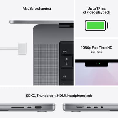 MacBook Pro 14 M1 Pro 2021 512GB (stellargrå)