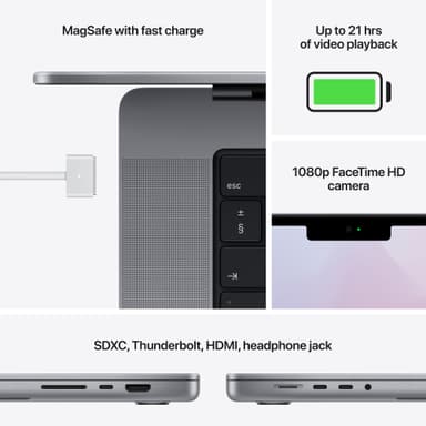 MacBook Pro 16 M1 Max 2021 32/1000GB (stellargrå)