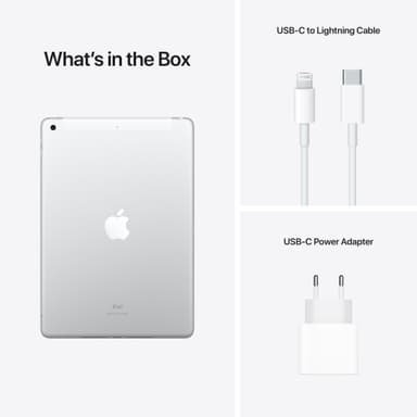 iPad 10,2" (2021) 64 GB 4G LTE (sølv)