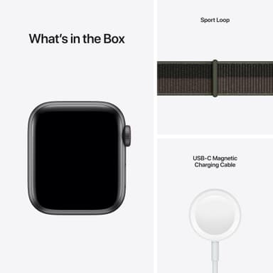 Apple Watch SE 40 mm - LTE (stellergrå alu/tornadogrå sportsreim)