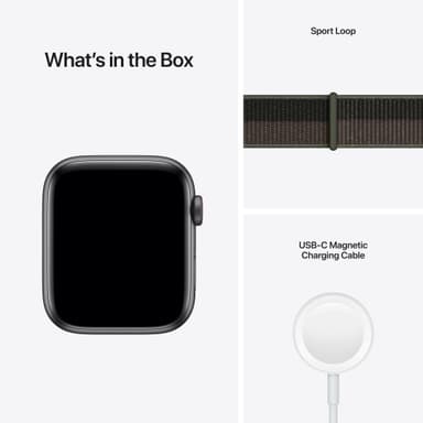Apple Watch SE 44 mm - LTE (stellargrå alu/tornadogrå sportsreim)