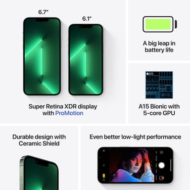 iPhone 13 Pro Max – 5G smarttelefon 128GB (grønn)