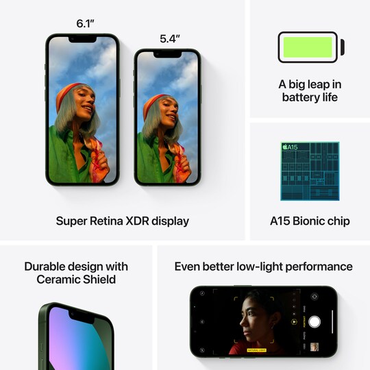 iPhone 13 mini – 5G smarttelefon 512GB (grønn)