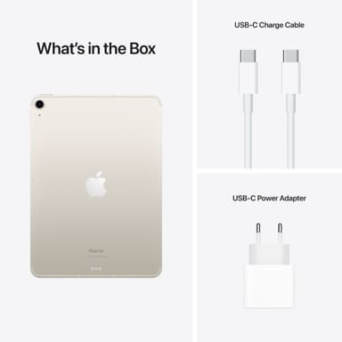 iPad Air 2022 64 GB WiFi + Cellular (stjerneskinn)