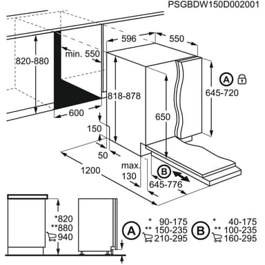 AEG Oppvaskmaskin FSB52917Z (Integrert)