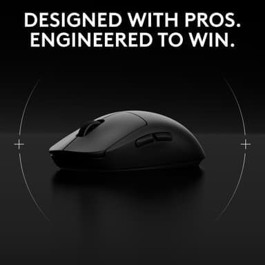 Logitech G PRO 2 LIGHTSPEED gamingmus (sort)