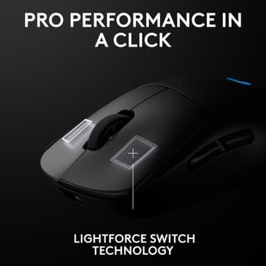 Logitech G PRO 2 LIGHTSPEED gamingmus (sort)