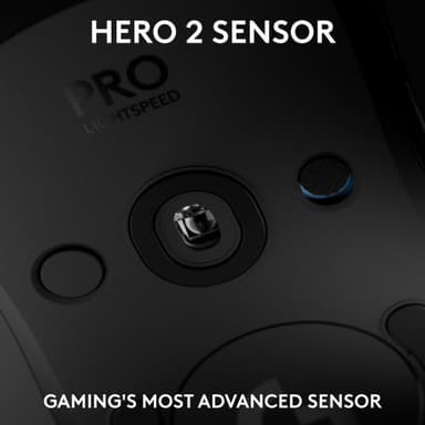 Logitech G PRO 2 LIGHTSPEED gamingmus (sort)
