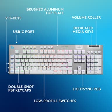 Logitech G915 X Lightspeed Wireless Tactile gamingtastatur (hvit)