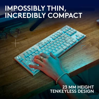 Logitech G915 X Lightspeed TKL Wireless Tactile gamingtastatur (hvit)