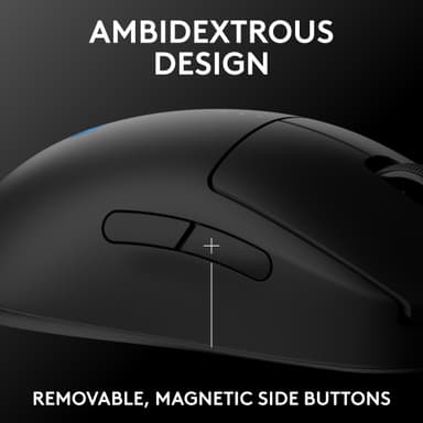 Logitech G PRO 2 LIGHTSPEED gamingmus (sort)