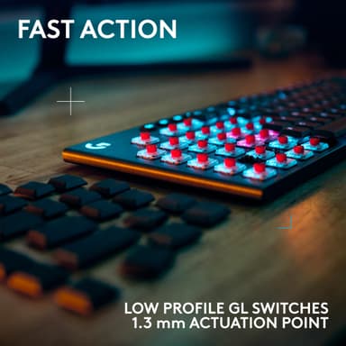 Logitech G915 X Lightspeed Wireless Clicky gamingtastatur (sort)