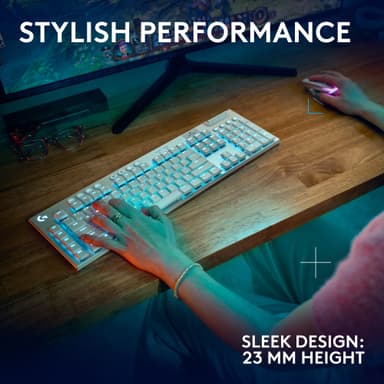 Logitech G915 X Lightspeed Wireless Tactile gamingtastatur (hvit)
