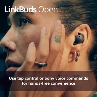 Sony LinkBuds Open helt trådløse in-ear hodetelefoner (sort)