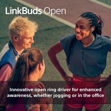 Sony LinkBuds Open helt trådløse in-ear hodetelefoner (sort)